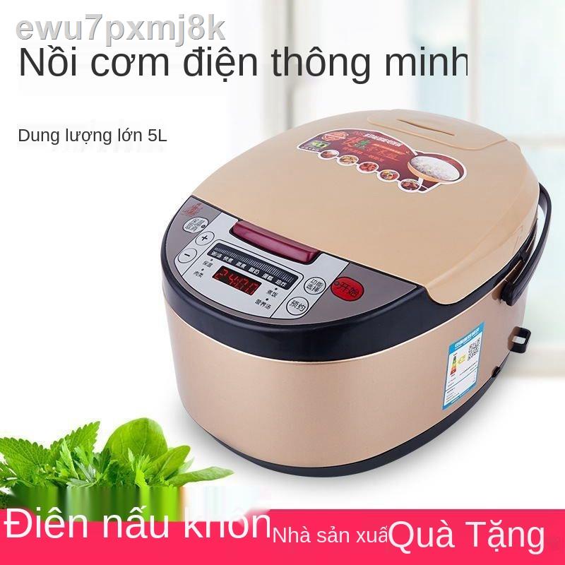 Nồi cơm điện thông minh Vuông 5L Dung tích lớn đa năng gia đình Nhà bếp Quà tặng dụng nhỏ