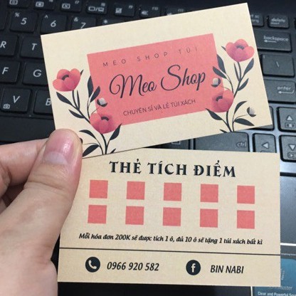 THẺ TÍCH ĐIỂM GIÁ RẺ DÀNH CHO CÀ PHÊ/TRÀ SỮA/QUÁN ĂN/NHÀ HÀNG/SHOP ONLINE/MỸ PHẨM/NAIL/SPA/TÓC/...