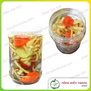 Dưa món củ kiệu ngâm nhà làm - hủ 500g - vị mặn ngọt, giòn, thơm ngon, chay mặn đều dùng được, không chất bảo quản