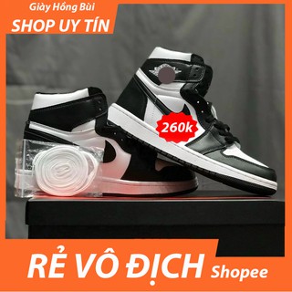 Giày JD 1 trắng đen, JD cổ cao đen trắng, fullbox, giày thể thao cao cổ