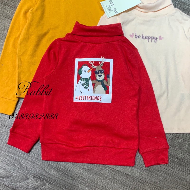 Áo cổ cao Geejay bé gái