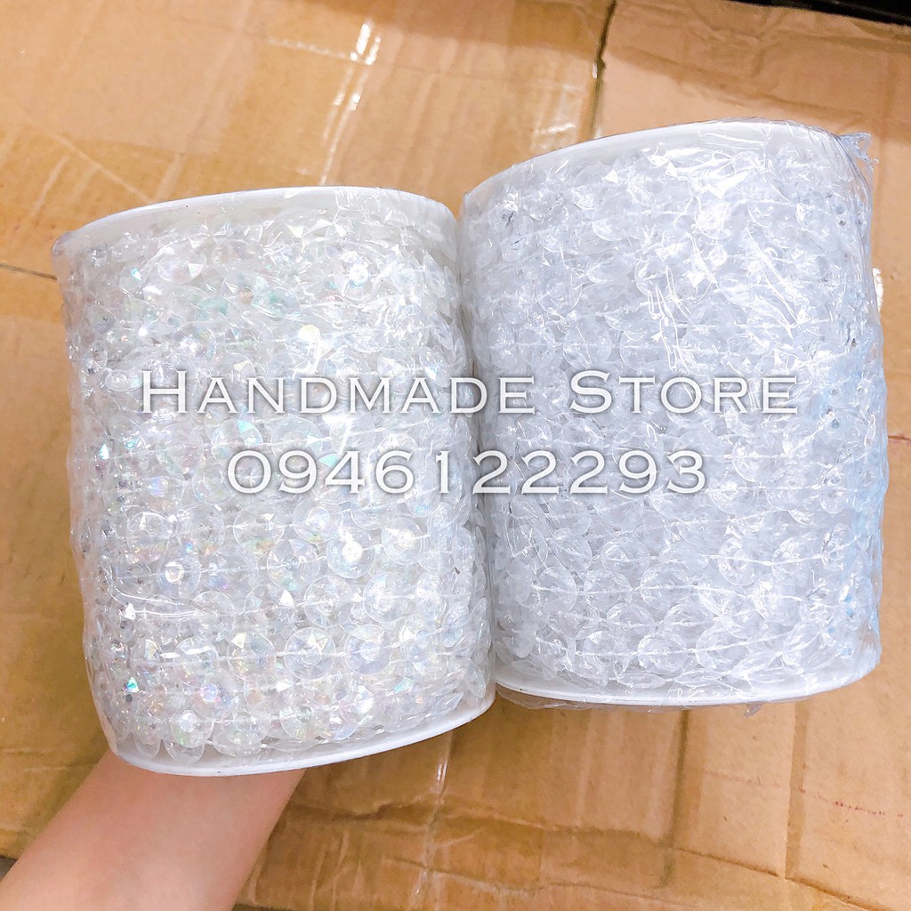 Cuộn dây hạt nhựa giả pha lê