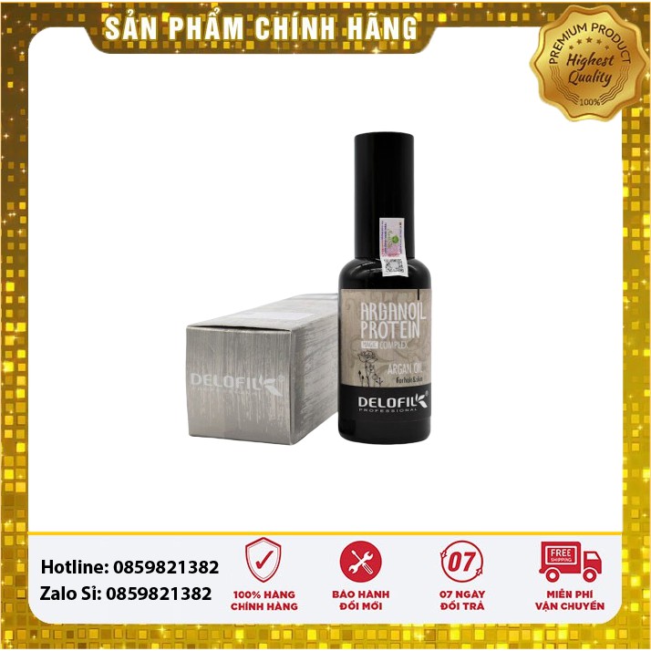 [ DELOFIL ] TINH DẦU DELOFIL ARGAN OIL PHỤC HỒI TÓC HƯ TỔN BÓNG MƯỢT 50ML | BigBuy360 - bigbuy360.vn