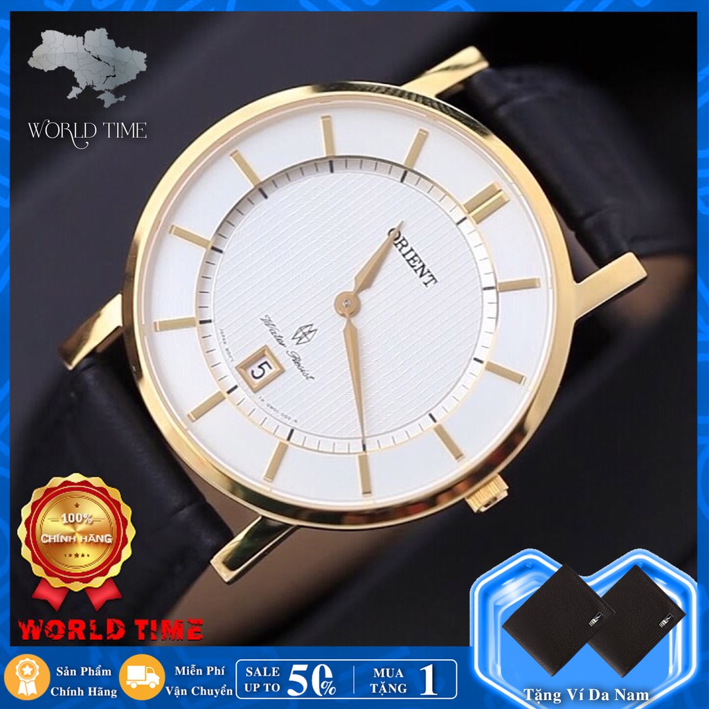 Đồng hồ Nam Orient FGW01002W0 Chính hãng, Bảo hành 3 năm, Chống nước, Chống xước, Dây thép và Dây da