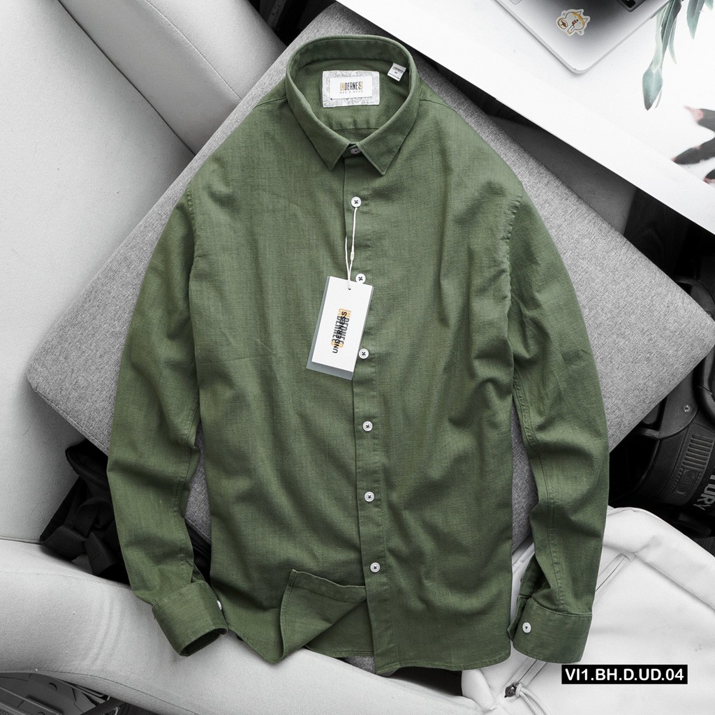 Áo sơmi nam dài tay công sở chất vải linen kiểu dáng thanh lịch trẻ trung DICYDE VI.BH.D.UD.04 siêu mát