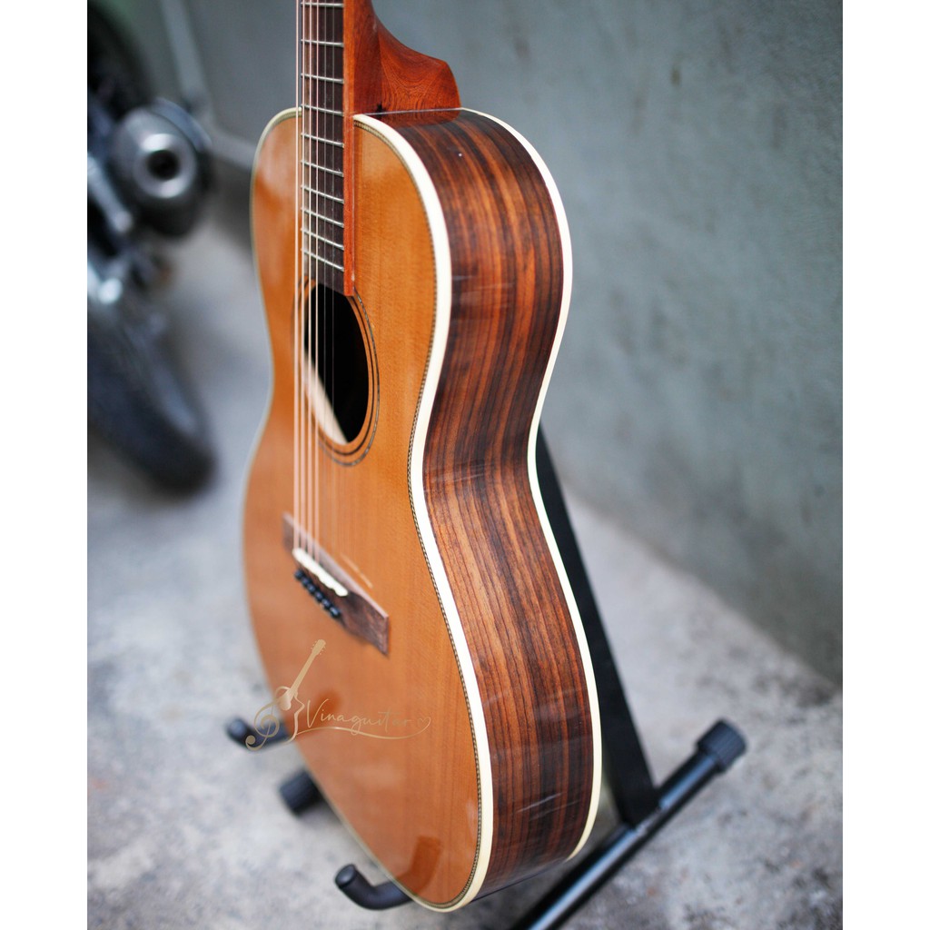 Đàn guitar acoustic parlor 3/4 VG-AC AP51 cẩm ấn - tặng full phụ kiện - Sẵn Elixir - Vinaguitar phân phối chính hãng