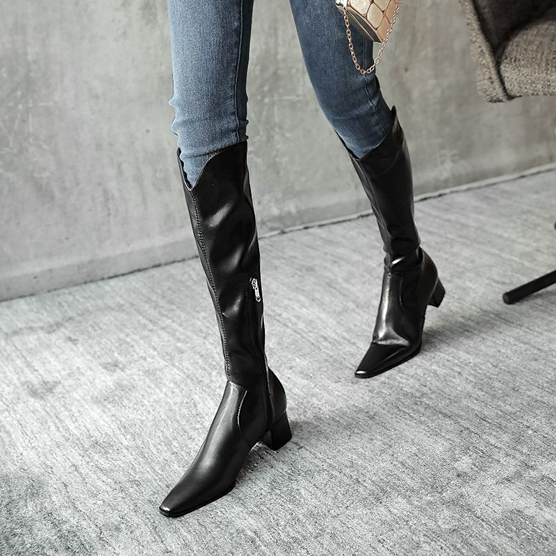 Bốt cao bồi mũi nhọn form ôm cao cấp hàng Quảng Châu kèm hình thật