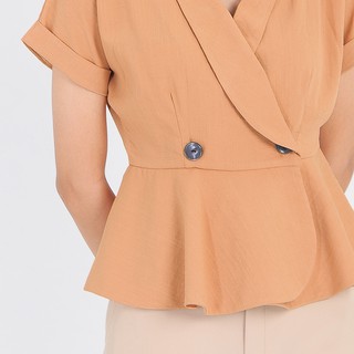 Áo kiểu công sở thời trang Eden cổ vest - ASM093