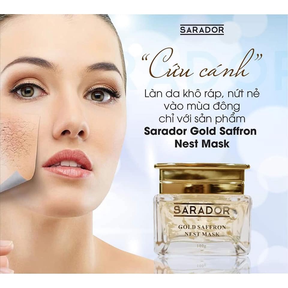 Mặt nạ ngủ saffron tinh chất vàng nano Sarador cao cấp