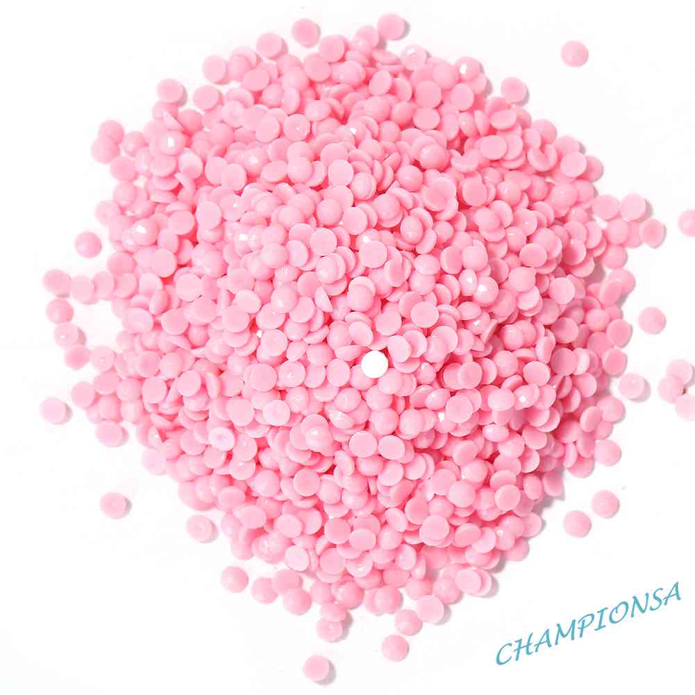 ~ Championss ~ 1 Túi Hạt Pha Lê Tròn Đính Kim Cương Giả Bằng Nhựa Resin