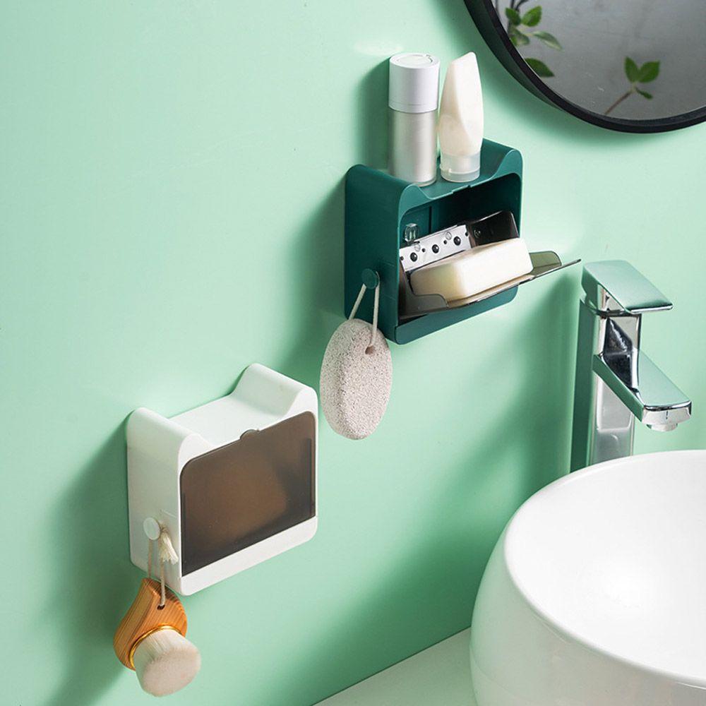 Khay Đựng Xà Phòng Có Nắp Đậy Tháo Rời Được Tiện Lợi Dành Cho Nhà Bếp / Phòng Tắm