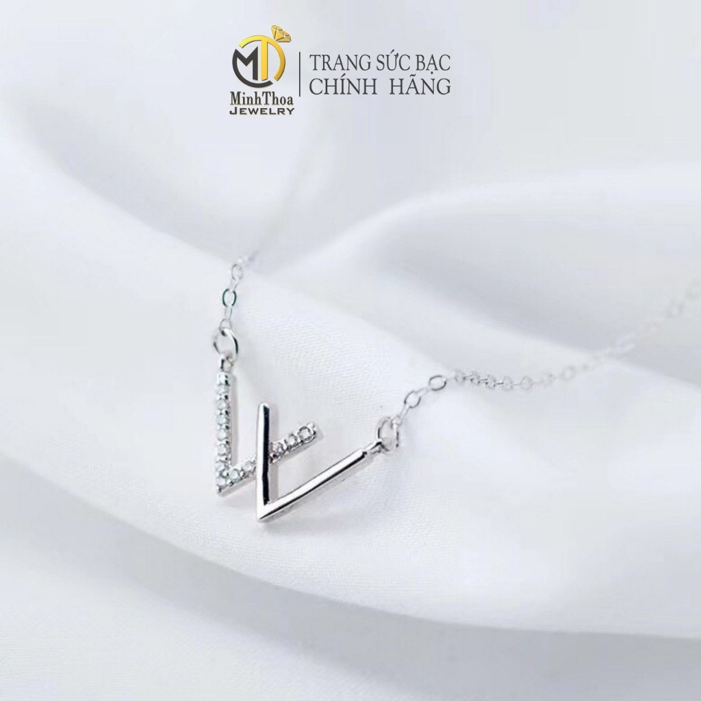 Dây chuyền bạc, vòng cổ nữ trang sức bạc đẹp phong cách Hàn Quốc Minh Thoa JEWELRY