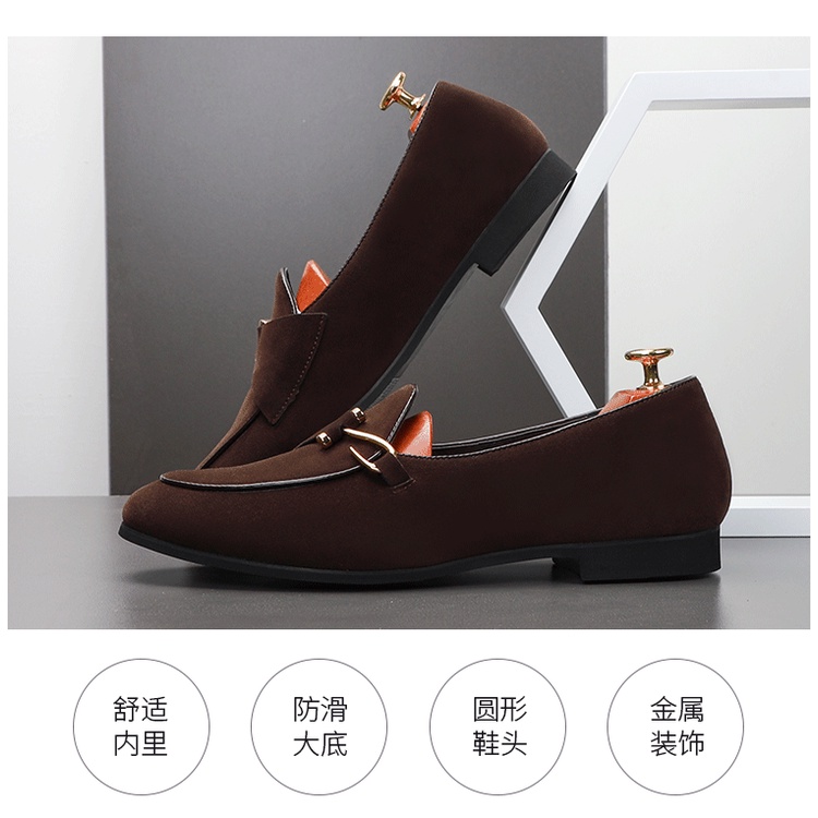 Giày Lười Da Lộn Phong Cách Doanh Nhân Cho Nam Size 37-48