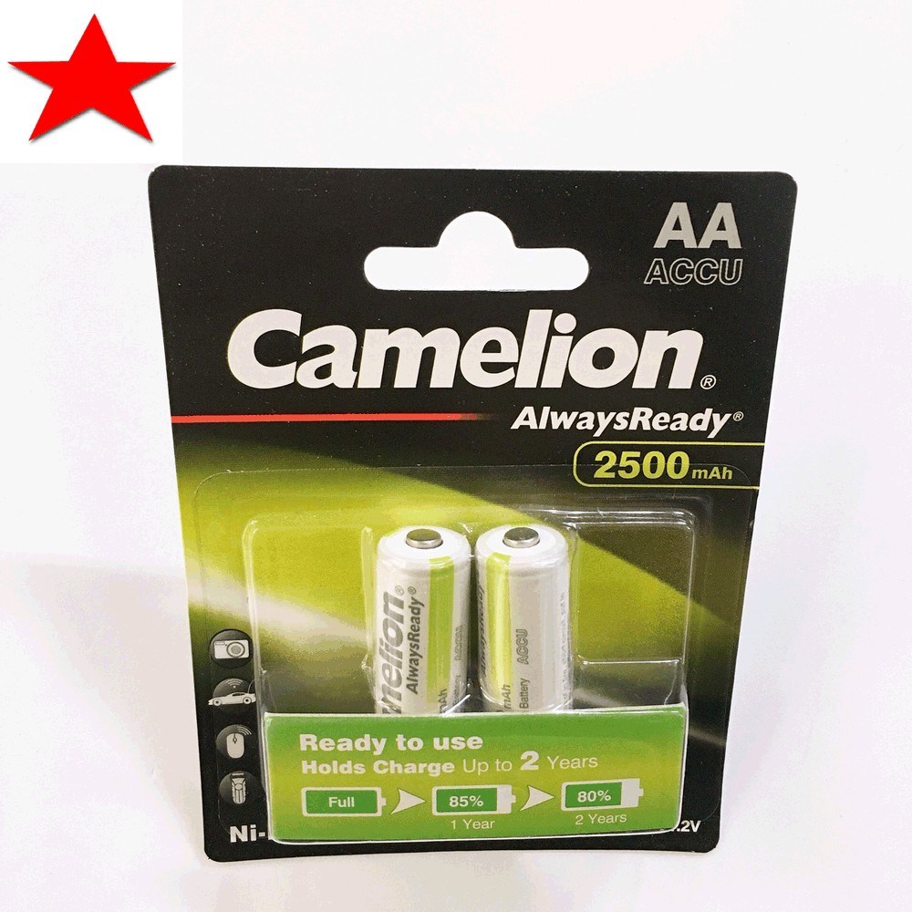 Pin sạc AA Camelion 2300mAh, 2500mAh, 2700mAh chính hãng