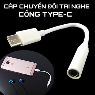 Cáp chuyển đổi Type C sang jack tai nghe tròn 3.5mm cho Samsung oppo vivo xiaomi vsmart - adapter otg tai phone zil.N10