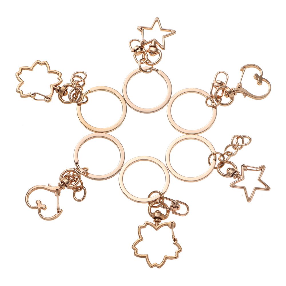 UUMIR Set 5 Móc Khóa Càng Cua Bằng Kim Loại Dùng Làm Vòng cổ / Móc Khóa Diy Mới