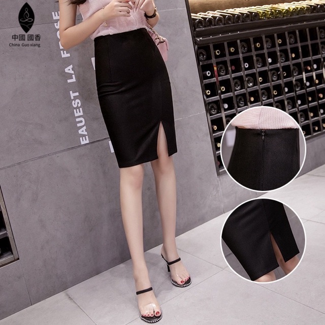 CHÂN VÁY BÚT CHÌ CÔNG SỞ  XẺ TÀ TRƯỚC  MSCV157 | BigBuy360 - bigbuy360.vn