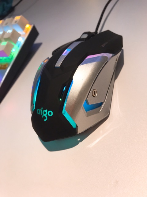 Chuột gaming aigo Q60 3200DPI LED RGB