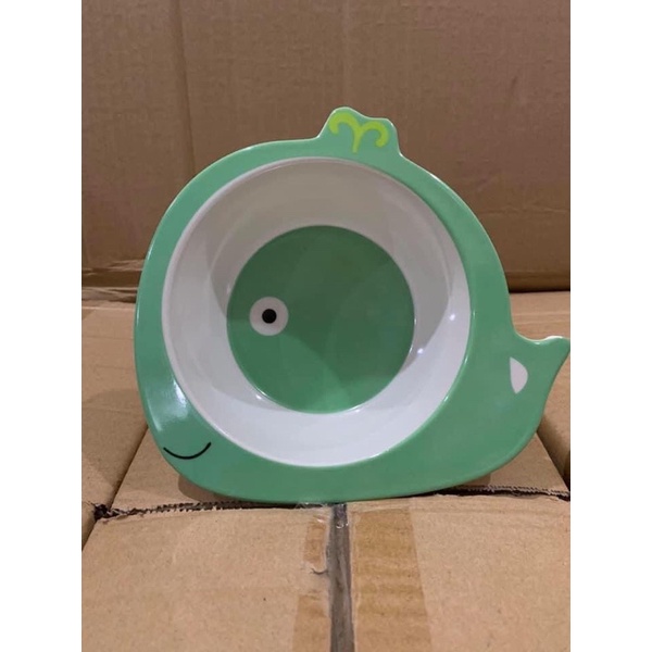 Bát ăn dặm cho bé hình thú cưng chịu nhiệt cao không độc hại