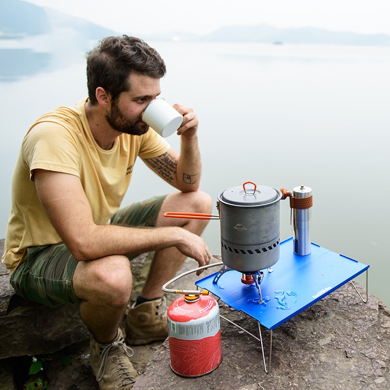 Bàn nhôm xếp gọn cắm trại dã ngoại siêu gọn Naturehike NH17Z001-L