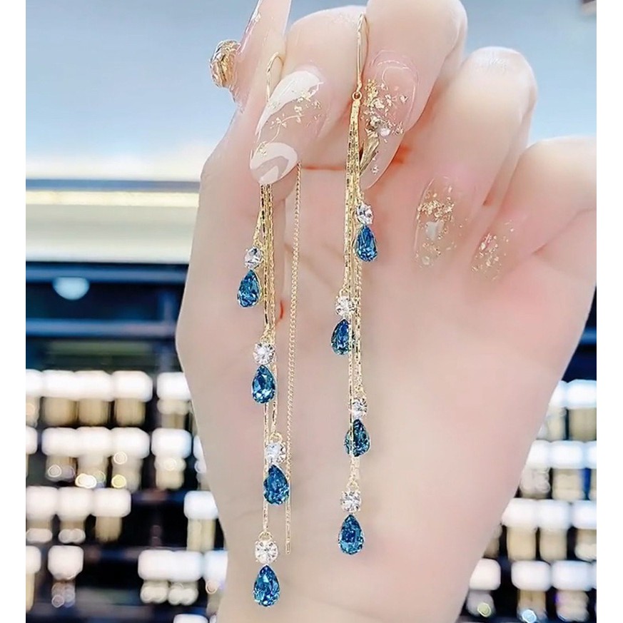 Khuyên tai dáng dài phong cách thời trang Hàn Quốc nữ tính - B22