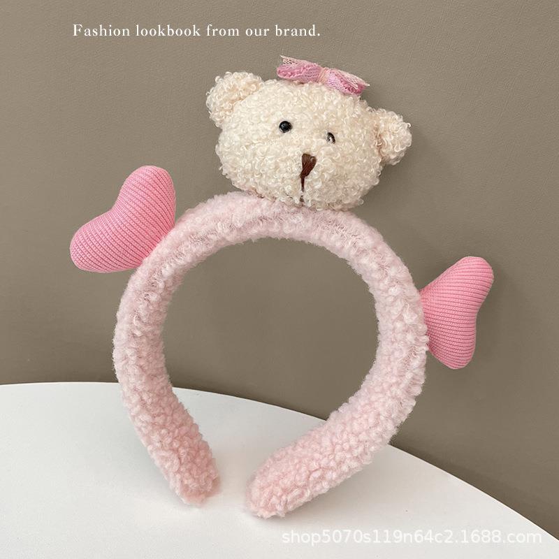 Băng Đô Cài Tóc Rửa Mặt Hình Gấu / Thỏ Dễ Thương Cho Nữ