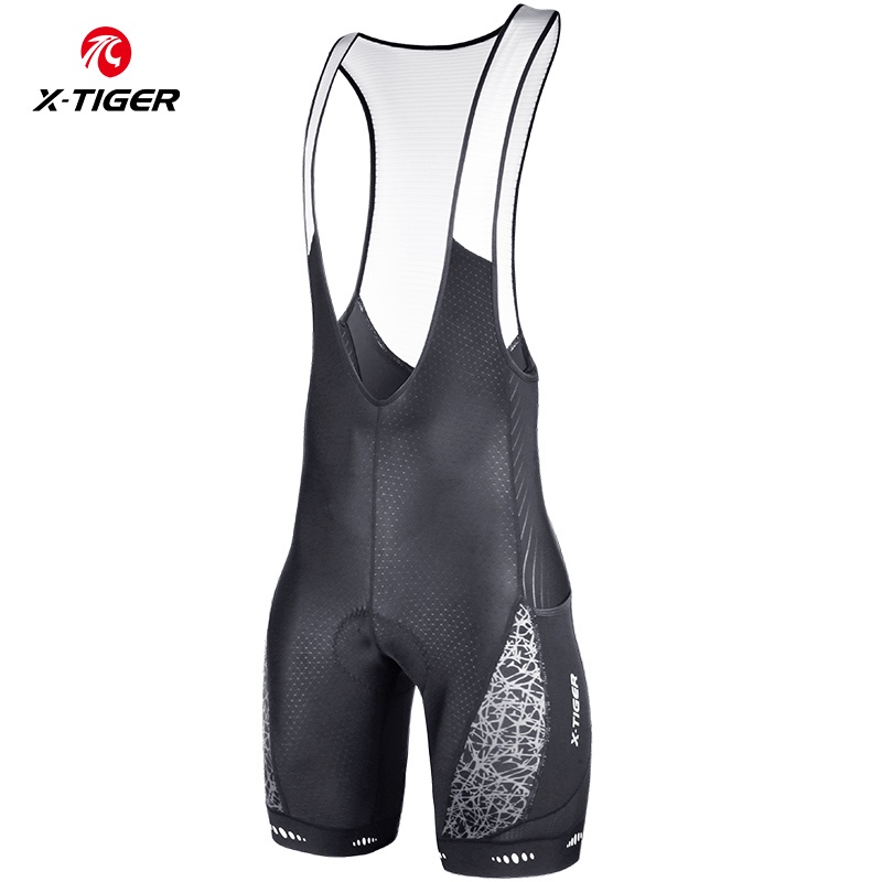 Quần yếm đùi X-TIGER bó sát có đệm gel chuyên dụng dành cho vận động viên xe đạp