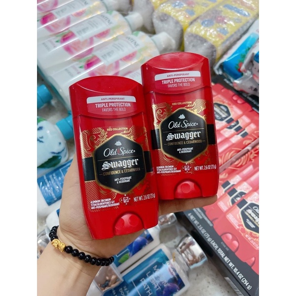 ❌❌❌Lăn Sáp khử mùi nam Old Spice Swagger Confidence & Cedarwood 73g (sáp xanh) mẫu mới, cao cấp hơn ạ ❌❌❌❌