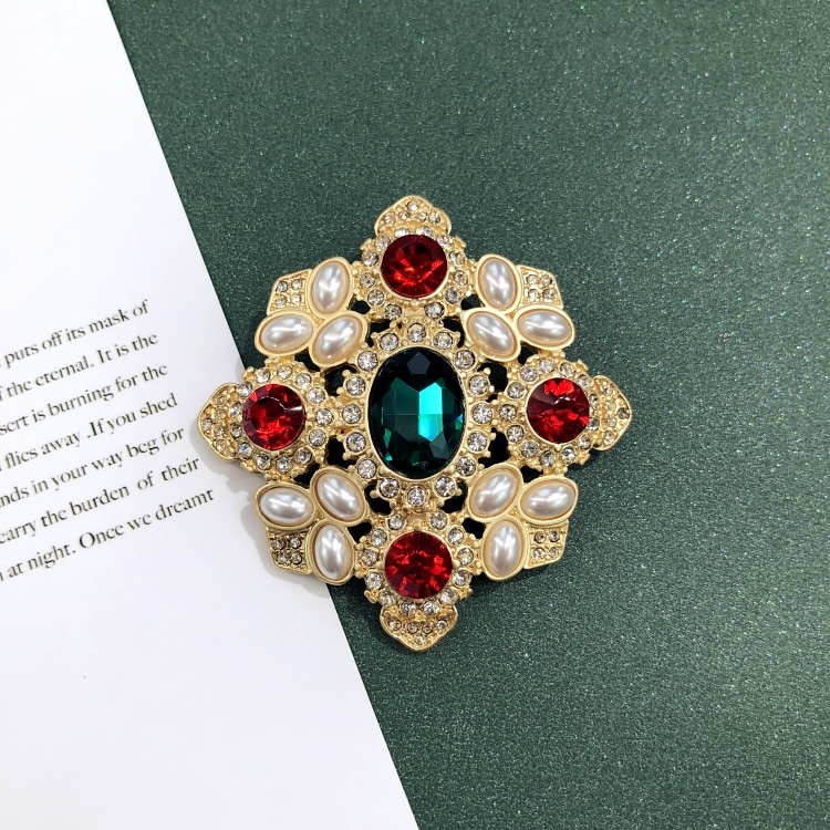 Ghim Cài Áo Đính Ngọc Trai Kiểu Vintage Thời Trang Cho Nữ