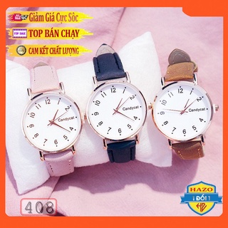 ĐỒNG HỒ NỮ DÂY DA CANDYCAT MẶT SỐ D408 THỜI TRANG