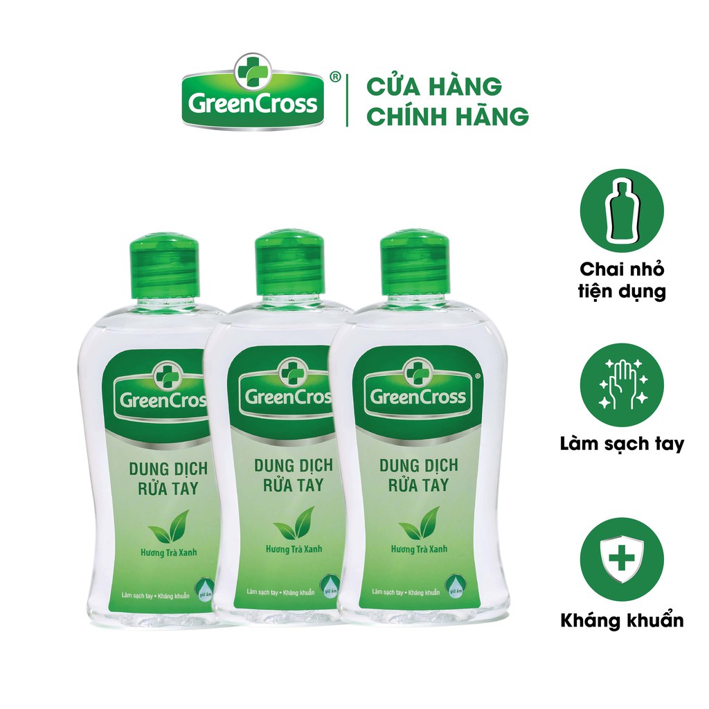 Nước Rửa tay khô diệt khuẩn Greencroos 100ml-[FREE SHIP] TỪ ĐƠN 50K