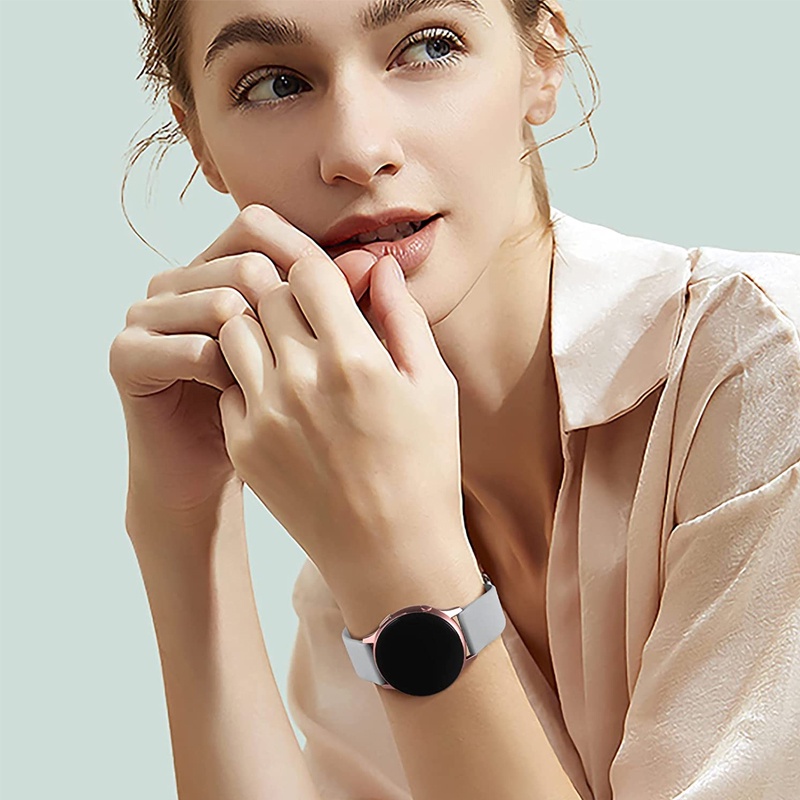 Dây Đeo Silicon 20mm 22mm Cho Đồng Hồ Thông Minh Amazfit GTS 3 GTS 2 Mini GTR 3 Pro Galaxy Watch 4