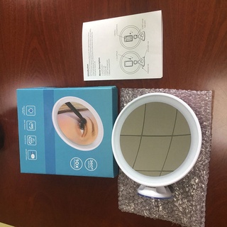 10X Magnifying Makeup Mirror with LED Light Suction Cup 360° Rotating