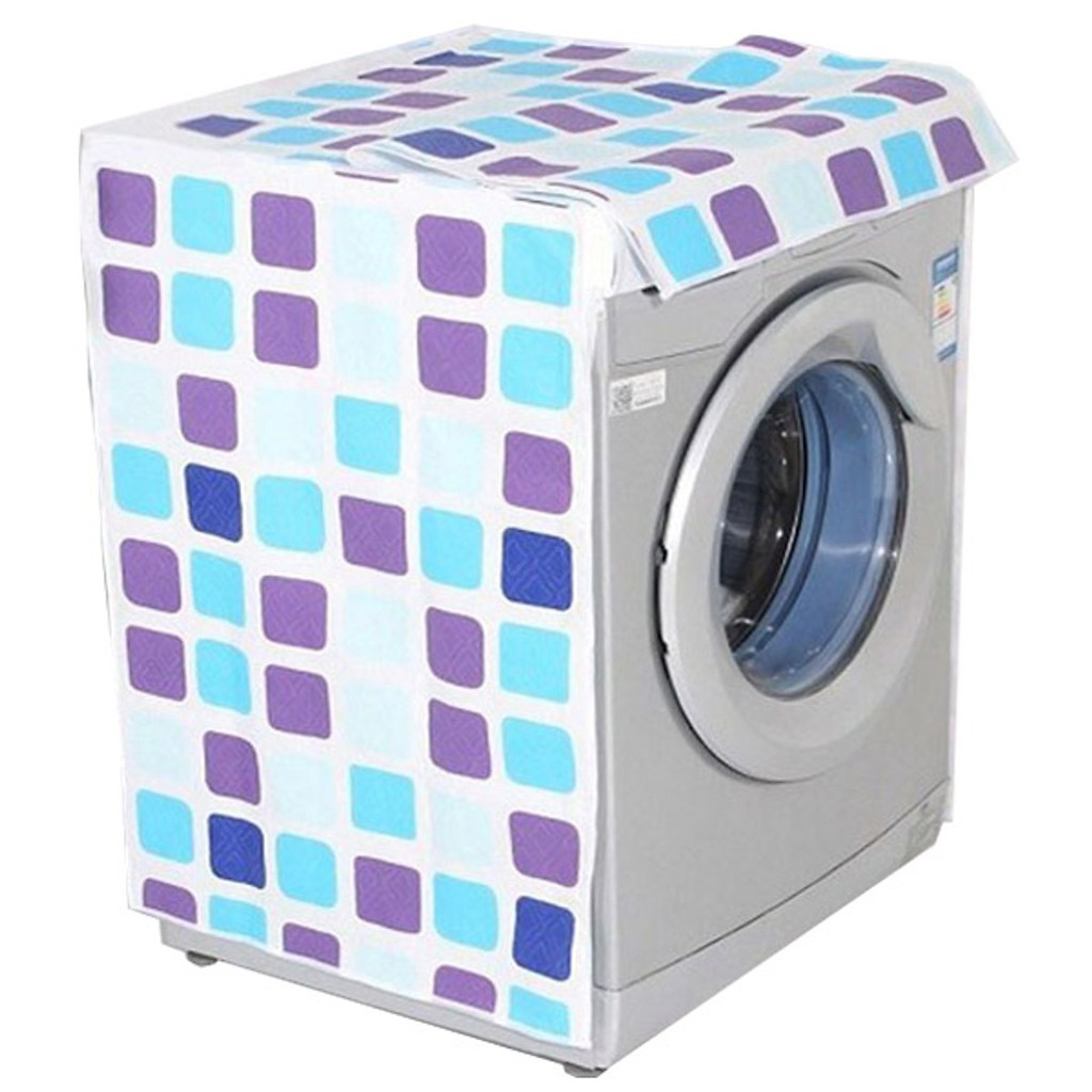 COMBO Bọc Máy Giặt Loại Dày + Phủ Tủ Lạnh Chống Bụi Bẩn - Tặng 1 bóng giặt quần áo ( màu ngẫu nhiên )
