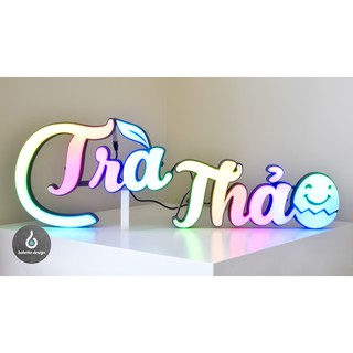 Thiết kế đèn theo yêu cầu, tên, chữ, logo. đèn cho quán, shop, xe. đèn led, argb.