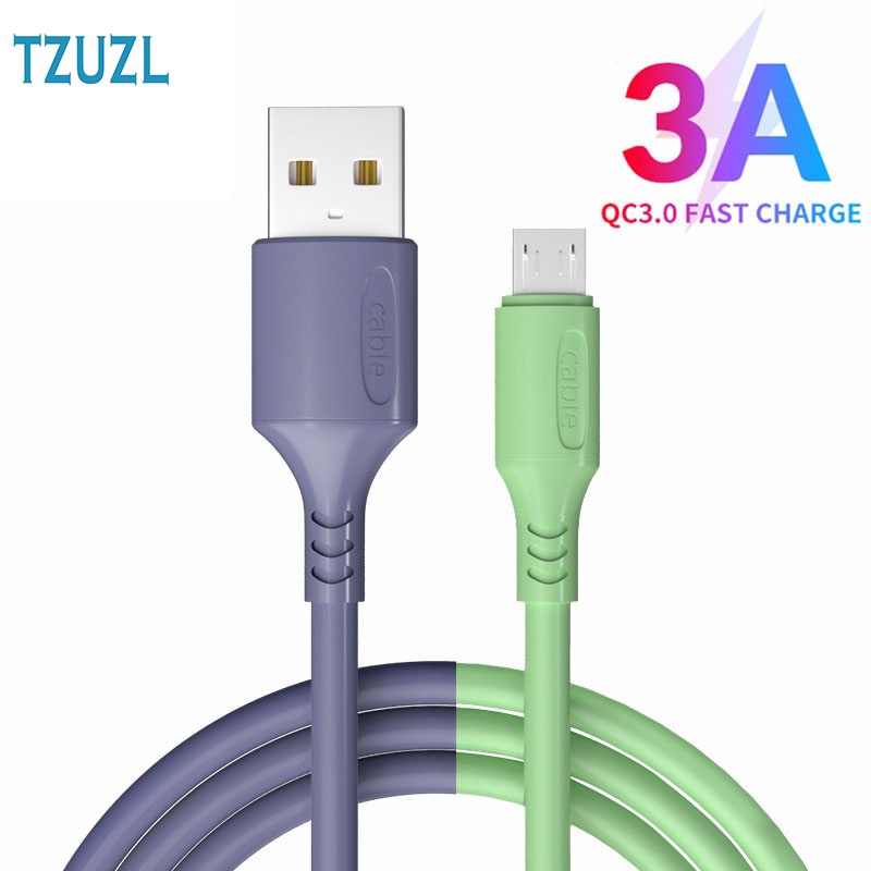Dây cáp TZUZL hỗ trợ sạc nhanh từ tính đầu cắm Micro USB Type C dành cho Android