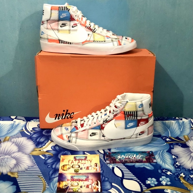 'Giày Cổ Cao' Nike Blazer Mid 'Patchwork'