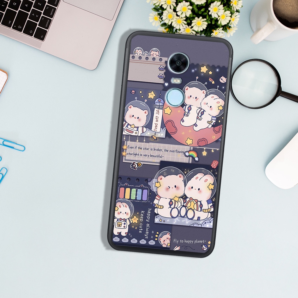 ỐP LƯNG  XIAOMI REMDI 5 - REDMI 5 PLUS ,IN HÌNH GẤU BEAR DỄ THƯƠNG, BỀN ĐẸP.