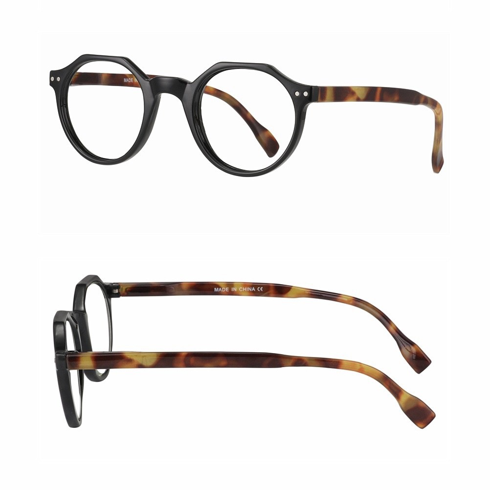 Gọng kính dáng lục lăng hai màu style Vintage Letuts LTC00314