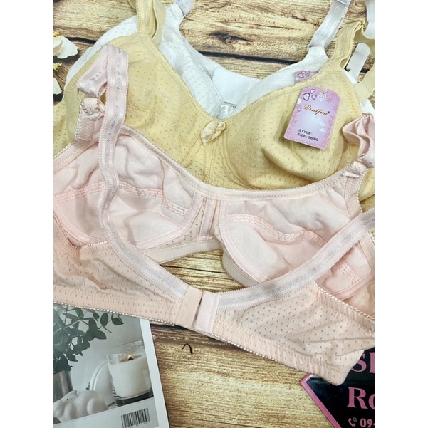 Áo ngực Thái không gọng thông hơi mè êm ái học sinh mẹ bầu bỉm sữa