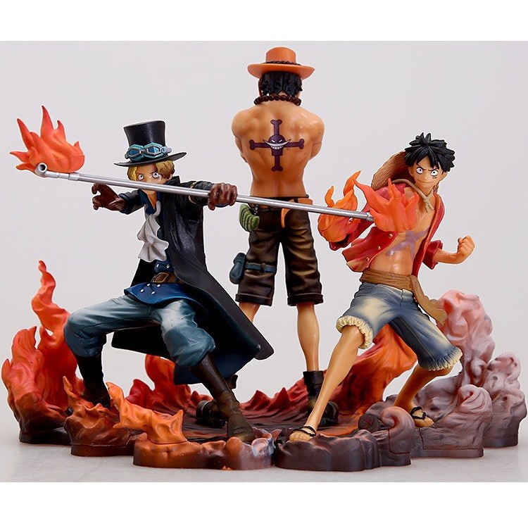 ( Giá siêu đẹp ) Bộ mô hình 3 anh em nhà luffy (one piece)