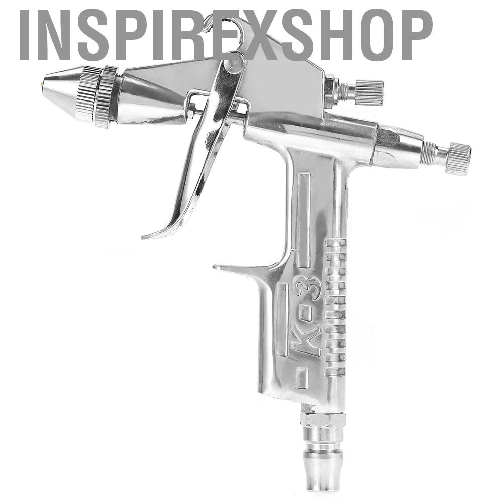 Inspirexshop Spray Gun  Fine Atomization Professional 125ml Capacity Gravity Feed C Type Quick Connector Air with Brush for Wall Wood Automobile