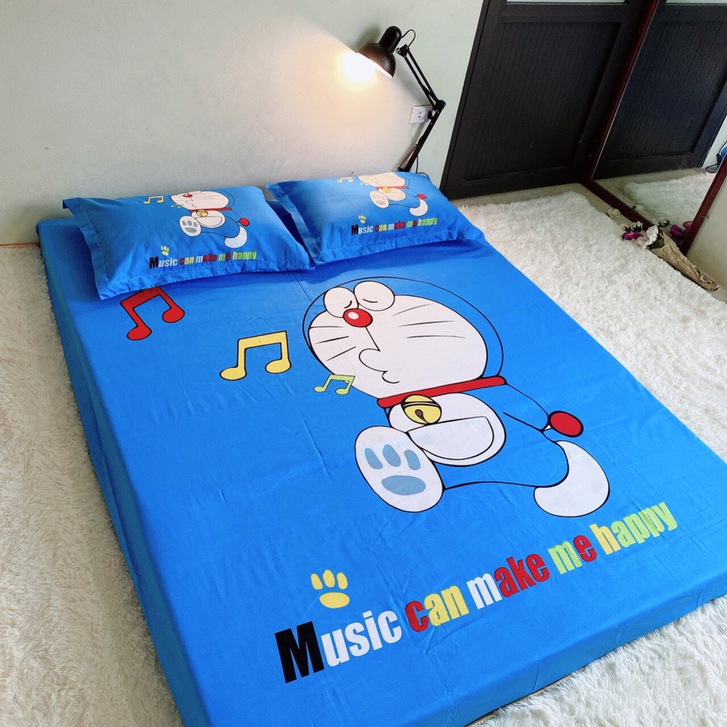 Ga Gối Cotton Tina Hàng Nhập Khẩu Cao Cấp 3 Món Mẫu Mon music