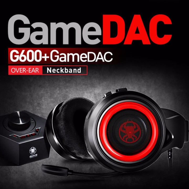 Bộ tai nghe gaming plextone G600 và DAC giả lập âm thanh 7.1