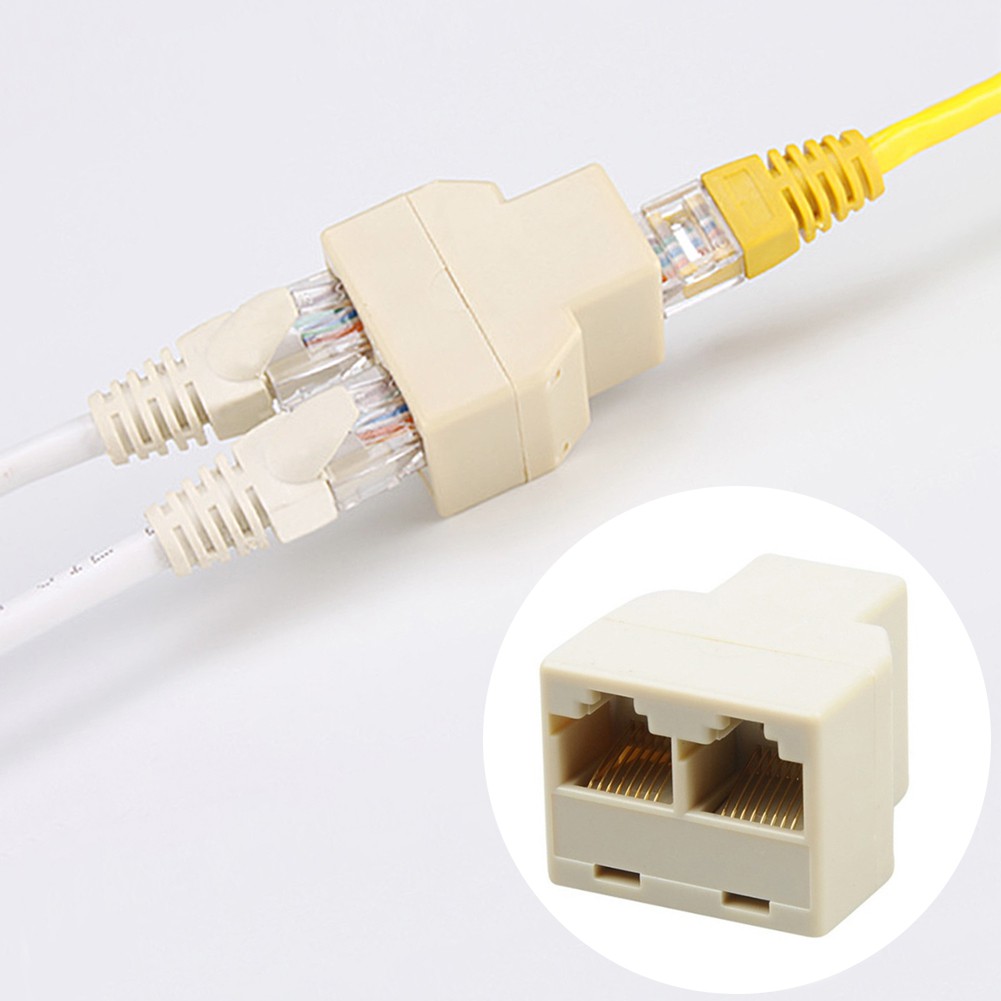 Bộ chia cổng mạng 1 sang 2 cổng Lan Ethernet Cat6/5/5E Rj45