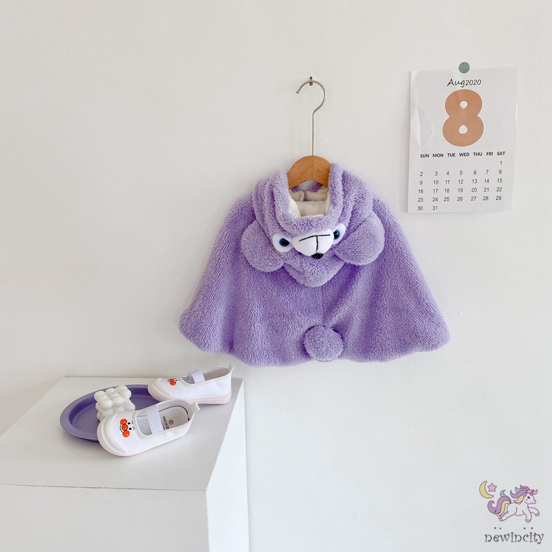 Áo choàng họa tiết hoạt hình thời trang Hàn Quốc chống gió cho bé