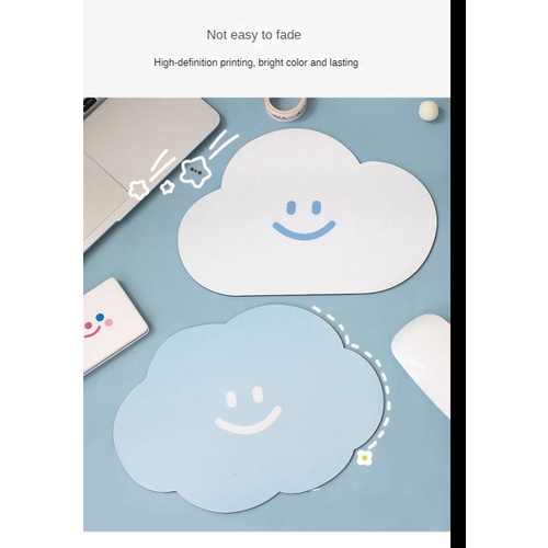 Miếng Lót Chuột Hình Đám Mây Dễ Thương Phong Cách Nhật Bản