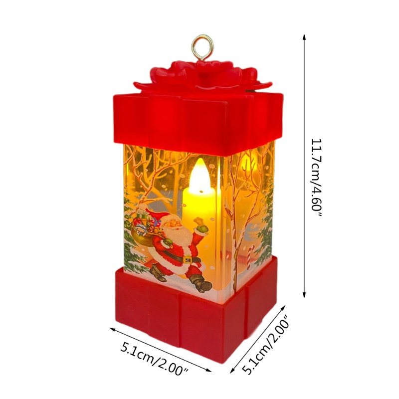 Li Đèn Lồng LED Sáp In Họa Tiết Phong Cách Châu Âu 4 Màu Sắc Dùng Pin Po