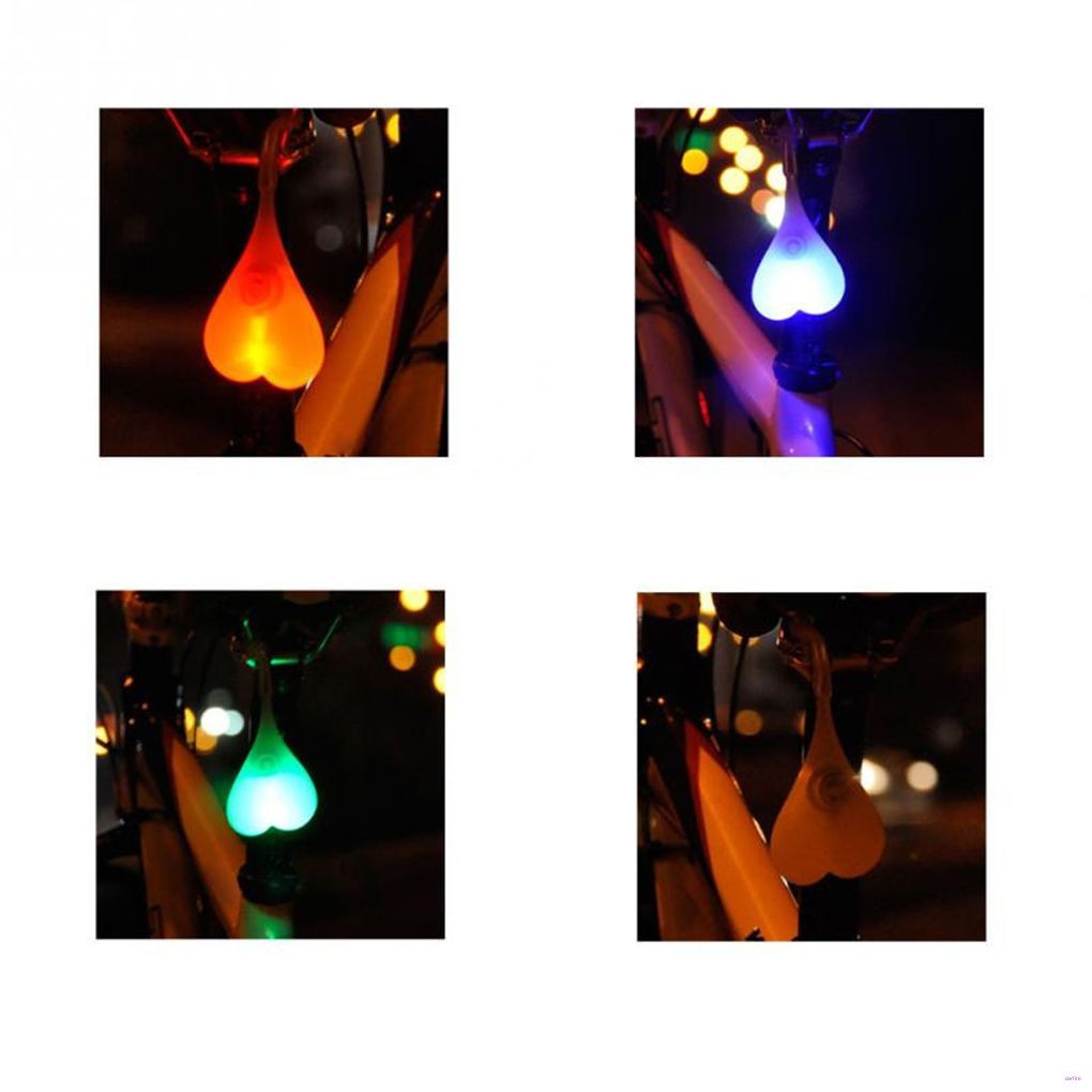 Đèn Led Hình Trái Tim Gắn Đuôi Xe Đạp Tiện Dụng