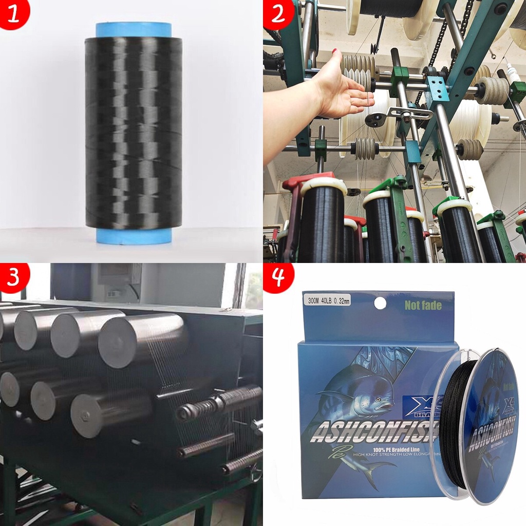 Cuộn Dây Câu Cá 4 Sợi PE 100M Không Phai Màu Không Thấm Nước
